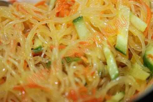 Фунчоза по-корейски — рецепт с фото