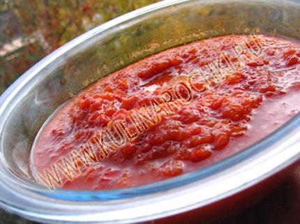 Аджика домашняя из помидор рецепт приготовления на зиму фото