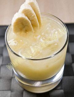 Молочный банановый коктейль рецепт в блендере фото